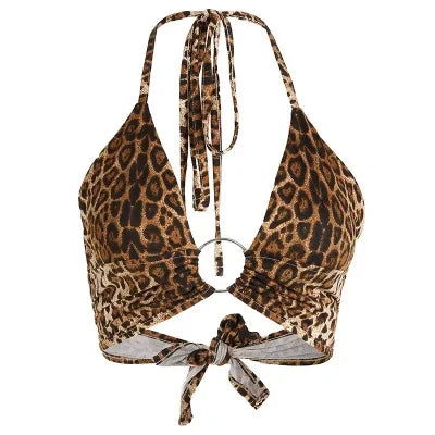 Leopard Sequin Bustier