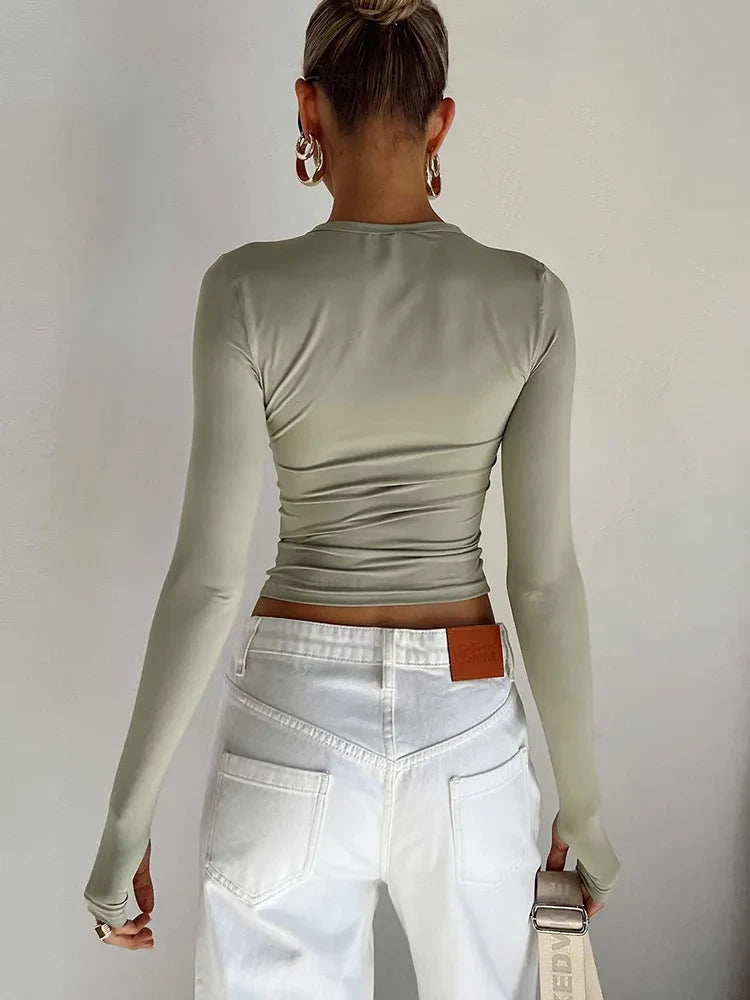 Long Sleeve Crop Top